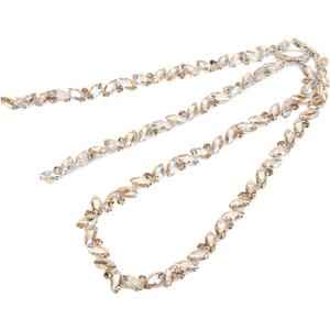 Rhinestone Chain, Rhinestone Trim Rhinestone Ribbon Single Row Rhinestone Strips Glass Claw Chain High Hardness Color for Clothing Shoes Jewelry Accessories (#4) Rhinestone Chain, Rhinestone Trim Rhinestone Ribbon Single Row Rhinestone Strips Glass Claw Chain High Hardness Color for Clothing Shoes Jewelry Accessories (#4)