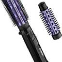Conair 2-in-1 Hot Air Curling Combo, Includes 1.5-inch Curl Brush and 1-inch Aluminum Bristle Brush