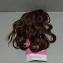 Ms Taj 11 Inch Short Wavy Hair Topper for Women with Thinning Hair, Synthetic Lightweight Breathable Hairpiece with 6.5"x6.5" Base, Instantly Adds Volume and Coverage Dark Ash Brown with Highlights