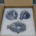 Glass Bud Vase Set of 3, Mini Vases Small Vases for Flowers, Glass Vases for Home Decor Centerpieces, Decorative Modern Flower Vase for Wedding, Bookhelf Dcor, Table Dcor (Blue)