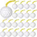 Golf Ball Cups with Lid and Straw 14 oz Plastic Golf Party Favors Shaped Decorations for Party Supplies for Kids Drinking Themed Parties(24 Pieces)