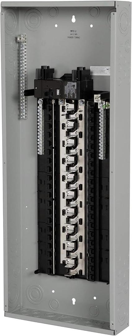SN Series 200 Amp 40-Space 40-Circuit Main Breaker Plug-On Neutral Indoor Load Center