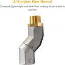 1 PC 3/4 Inch Fuel Swivel with Roating Connector Fuel Hose Connector NPT Connector Fuel Plane Swivel