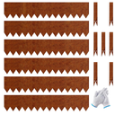 20ft.Cor-Ten Weathering Steel Landscape Edging(6 Pack)-6"x40"- Pre-Rusted Garden Edging with 7 Clips & Gloves - Durable,Flexible, Easy-to-Install for Landscaping,Tree Rings,Lawn & Garden