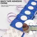 COB Module Light,12V 16.4FT RV Awning Lights, IP68 Waterproof LED Boat LightsLED Lights for Motorhome Travel Trailer Canopy, RV Interior, Boat Interior, Car Interior Stands Food Trucks(Blue)