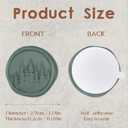 Green Tree Wax Seal Stickers - 50 Pcs Vintage Wax Seal Stickers for Wedding Invitation Party, Self-Adhesive Embossed Sealing Sticker for Envelope Birthday Christmas Gift Wrapping