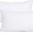 MIULEE Set of 2 Throw Pillow Inserts Premium Pillow Stuffer Rectangle Form for Decorative Cushion Bed Couch Sofa 12x20 Inch