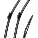 HRSNO 21"+21" Windshield Wipers With 14" Rear Wiper Blade Sets Automotive Replacement for Land Rover Discovery 1999-2004,Easy For Installation (Pack of 3), Packaging May Vary
