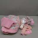 deAO Baby Doll Accessories Set Baby Doll Bassinet for 12-18 Inch Baby Dolls Includes Clothes Carrier Bed Blanket Diapers Pretend Play Set Toys for Kids