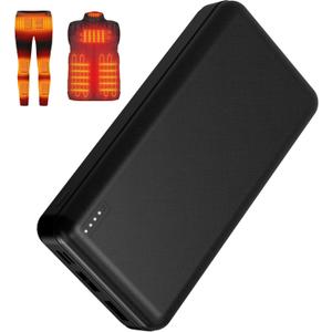 Whsahans 5V 2A 20000mah Heated Vest Heated Jacket Battery Pack Power Bank Rechargeable Battery for for Heated Vests Heated Jackets Heated Hoodies for Men Women(No DC Port, Not Suit for 7.4v)