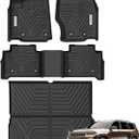 YITAMOTOR Floor Mats and Cargo Mats for 2022 2023 2024 2025 Jeep Grand Cherokee (Include 4xe NOT for L or WK), TPE All Weather 1st & 2nd Rows and Trunk Full Set Floor Liners, Black
