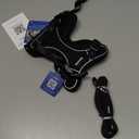 Cat Harness and Leash for Walking Escape Proof Soft Adjustable Cat Leash Breathable Comfortable Vest Easy to Wear Kitten Harness for Outdoor Travel Black S (S (7-12lb))