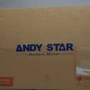 ANDY STAR Gold Mirror, 24x36 Irregular Wall Mirror, Gold Antique Bathroom Vanity Mirror, Brass Mirrors for Wall, Asymmetrical Mirror in Rust-Proof Stainless Steel Metal Frame, Wall Mount Vertically