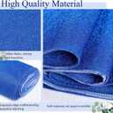 Shihanee Sequin Aisle Runner for Wedding Glitter Rug with Carpet Tape Sparkly Prom Outdoor Floor Birthday Carpet Runner for Ceremony Event Graduation Party(2 x 15 ft,Blue)