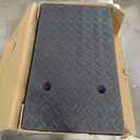 7.9" Rise Rubber Threshold ramp for Doorway/Cars, Step/Stair Rubber ramp with with Non-Slip Surface for wheelchairs/Curb/shed, 2200Pounds Load Capacity.