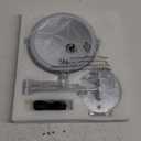 Amelar Wall‑Mounted LED Makeup Mirror 1×/ 15× Magnifying – USB Rechargeable, 3‑Color Touch‑Dim Light, 360° Swivel 8” Double Sided, 2000 mAh Battery, Ideal for Hotel & Bathroom