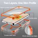 Magnetic for iPhone 17 Case, Built-in Screen Protector Orange