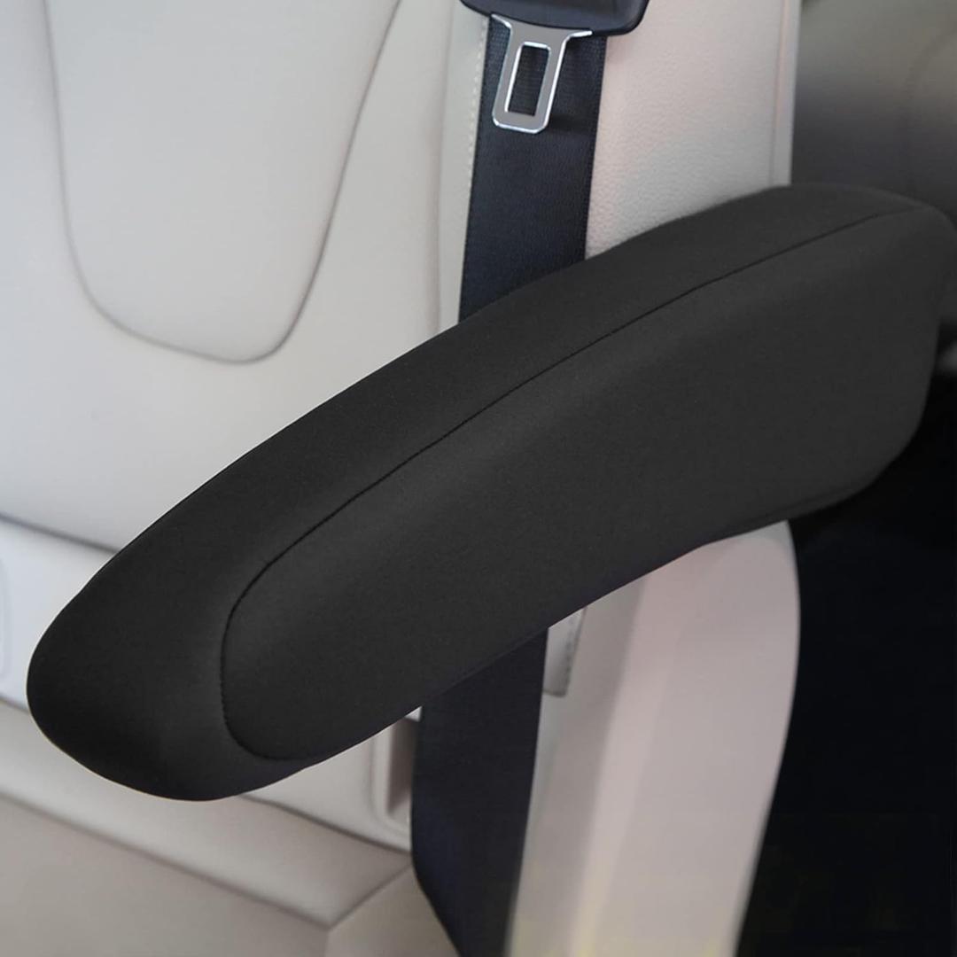 AOMSAZTO for Honda CRV 2011-2014 Seat Armrest Covers Black Arm Rest Cover Replacement Fabric One Pair