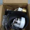 Battery Operated Wall Sconces Set of 2, Dimmable LED Wall Lights with Remote Control, 3000K/4000K/6000K Adjustable Black Wall Mounted Lamp for Bedroom Living Room Hallway, Bulb Included light fixture 18x18x16