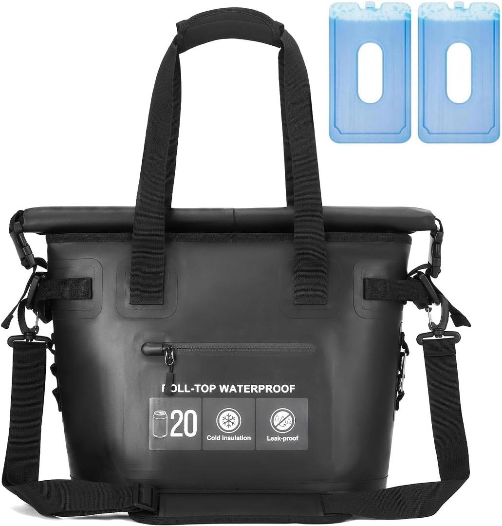 Vogano Leak-Proof Soft Cooler Bag,12H Cold Retention, 20 Can
