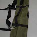 Chef Knife Roll Bag,Waterproof Waxed Canvas Knife Case Holds,Knives Roll Bags for Chefs Professional with Adjustable Strap,Chef Backpack with 10 Knife Slots and a Large Zippered Pocket (Green)