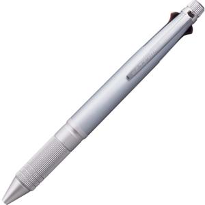 uni Jetstream 4&1 Metal Edition, 0.5mm Ballpoint Pen (Black, Red, Blue, Green) and 0.5mm Mechanical Pencil, Ice Silver (MSXE52000A05.81) (white)