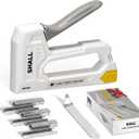 SHALL Light Duty Staple Gun for Wood - White Upholstery Staple Gun with 1600pcs JT21 Staples 1/4, 5/16, 3/8 inch and Staple Remover - Fabric Stapler Gun for Crafts, DIY, Decoration