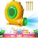Blower for Bounce House - 1100W Bounce House Blower, Portable and Powerful Air Blowers for Inflatable Water Slide, Commercial Bouncy Castle, Inflatables Arch, Indoor & Outdoor