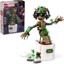 LEGO Marvel Dancing Groot, Guardians of The Galaxy Toy, Buildable Birthday Gift, Marvel Toy, Super Hero Hand-Operated Interactive Playset, Marvel Gift for Kids, Animated Groot Figure, 76297