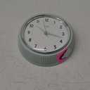 La Crosse Clock 9.5-inch Retro Diner Light Pistachio Green Silent Sweep Quartz Clock - 404-3024PH