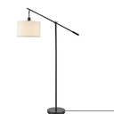 Globe Electric 66" Matte Black Floor Lamp with Adjustable Height and Dimmer Switch