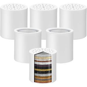 UPGRADED6 Pack 20 Stage Shower Filter Replacement Shower Cartridge Filter with Vitamin C Shower Head Replacement for Hard Water by Cenipar