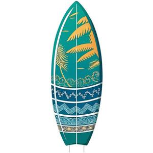 Life Size Cardboard Cutout Standup | Waterproof | Surfboard Teal