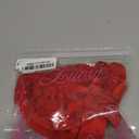 Lilosy Sexy Underwire Cute Push Up Strappy Embroidered Mesh Sheer Lingerie Set See Through Panty Bra (Large)