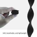 Watchband Compatible with Garmin vivosmart HR/HR+ Replacement Bands - Woven Nylon Strap with Hook and Loop ((10#) Dark Black)