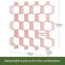 Honeycomb Separator Adjustable Drawer Organizer Divider for Underwear Belt-Scarf Socks Organizer (Pink(2pcs))