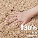 Disolla Toilet Rug U Shaped Beige 23x24 Machine Washable Non Slip Toilet Floor Mat Soft Plush Contour Rug for Bathroom Floor, Beige