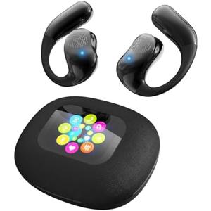 AI Language Translator Earbuds 144 Languages 8 Offline Modes OWS Touchscreen HD Sound iOS Android Compatible Long Battery Life Ideal for Travel Business Black