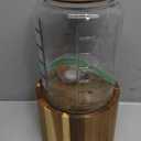 1 Gallon Glass Water & Lemonade Dispenser with Wooden Lid & Stand  Mason Jar Beverage Dispenser with Stainless Steel Spigot, Measurement Marks  Drink Server for Parties, Events, Home Use