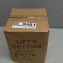 LE TAUCI Utensil Holder for Kitchen Counter, 7.3"+5.4" Fluted Ceramic Utensil Crock Organizer for Countertop, Heavy Large Holder for Spatulas, Spoons, Set of 2, White, Kitchen Counter Decor