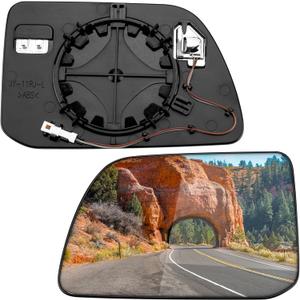 Driver Side Mirror Replacement for Ford Edge 2011 2012 2013 2014 - Left Side Mirror Glass, Rear View Mirrors Glass with Power Heated & Blind Spot