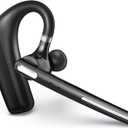 Bluetooth Headset - Wireless Headset with Microphone 90 Days Standby/110 Hours Talktime, Bluetooth Earpiece for Cell Phone/PC Tablet/Laptop Computer, Headphones for Trucker/Driver/Business