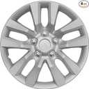 BDK 4-Pack Premium 16" Wheel Rim Cover Hubcaps OEM Style Replacement Snap On Car Truck SUV Hub Cap - 16 Inch Set 