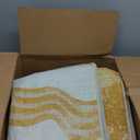 Boho Machine Washable Rug 6x9, Sun Print Soft 6x9 Nursery Rug for Bedroom Classroom, Ultra-Thin Non Slip Kids Large Carpet for Living Room Playroom Office(6'x9',Gold/Multi)