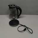 Chefman Electric Kettle with Temperature Control, 5 Presets LED Indicator Lights, Removable Tea Infuser, Glass Tea Kettle & Hot Water Boiler, 360° Swivel Base, BPA Free, Stainless Steel, 1.8 Liters