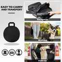 Cat Tent Outdoor, Pet Enclosure Tent Suitable for Cats and Small Animals, Indoor Playpen Portable Exercise Tent with Carry BagBlack 45.5"L x 24.5"W x 21.5"H