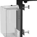 JOY Worker Clamp-on Desk Leg PC Mount, No Drilling Under Desk PC Mount Adjustable Height and Width, Computer Case CPU Holder Holds up to 25 lbs, Fits Most Computer Tower, Milky White