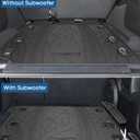 JOYTUTUS Cargo Mat fits 2018-2026 Wrangler JL 4X4 with OEM Subwoofer, All-Weather Guard Trunk Mat Cargo Liners Heavy Duty Waterproof Odorless Durable for Wrangler JL 2018-2026 4 Door - NOT FIT 4XE