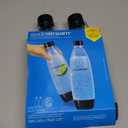 Sodastream 1L Twin Pack Dishwasher Safe Slim Bottle (Black)