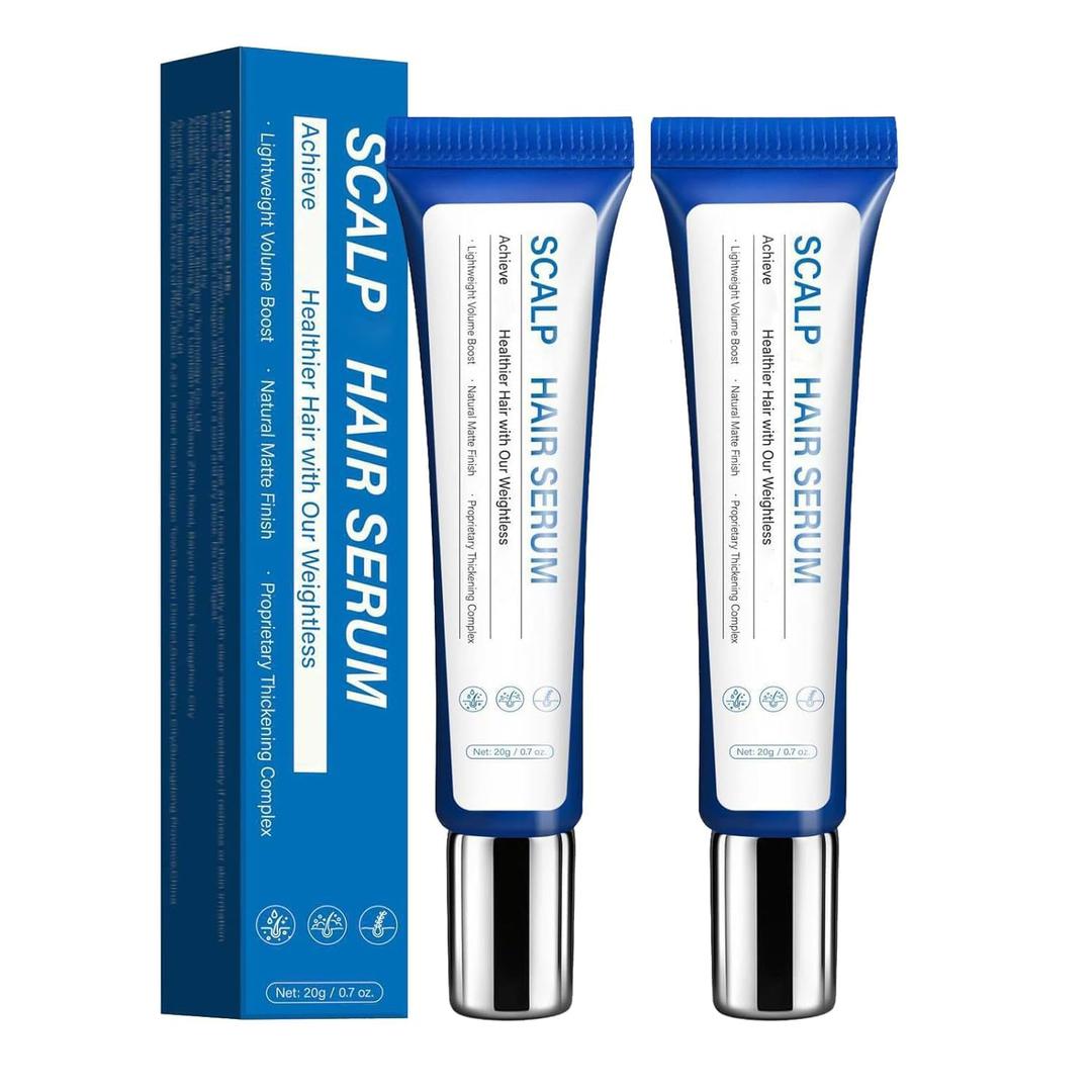 2PCS Hair & Scalp Serum for Men & Women | Gentle Scalp Care with Salicylic Acid, Menthol, Dexpanthenol | Non-Greasy, Lightweight | Cleanses Scalp & Relieves Discomfort